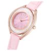 Crystalline Aura Watch Swiss Made, Leather Strap, Pink, Rose Gold-Tone Finish Crystalline Aura Watch Swiss Made, Leather Strap, Pink, Rose Gold-Tone Finish