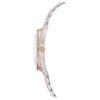 Crystalline Aura Watch Swiss Made, Metal Bracelet, Rose Gold Tone, Mixed Metal Finish