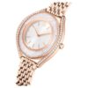 Crystalline Aura Watch Swiss Made, Metal Bracelet, Rose Gold Tone, Rose Gold-Tone Finish