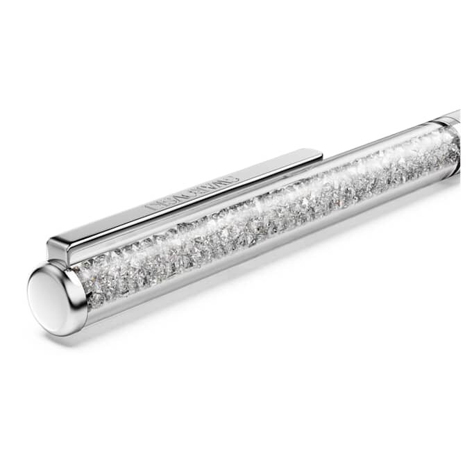 Crystalline Ballpoint Pen Gray, Gray Lacquered, Chrome Plated Crystalline Ballpoint Pen Gray, Gray Lacquered, Chrome Plated