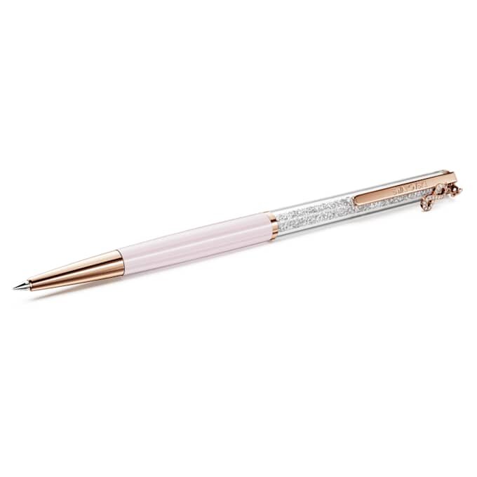Crystalline Ballpoint Pen Infinity, Pink Lacquered, Rose Gold-Tone Plated Crystalline Ballpoint Pen Infinity, Pink Lacquered, Rose Gold-Tone Plated