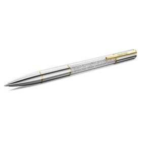 Crystalline Ballpoint Pen Silver Tone, Mixed Metal Finish