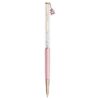 Crystalline Ballpoint Pen Teddy, Pink, Pink Lacquered, Rose Gold-Tone Plated