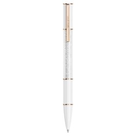Crystalline Ballpoint Pen White, Rose Gold-Tone Plated