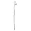 Crystalline Ballpoint Pen White, White Lacquered, Chrome Plated Crystalline Ballpoint Pen White, White Lacquered, Chrome Plated