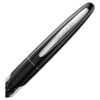 Crystalline Rollerball Pen Black, Chrome Plated