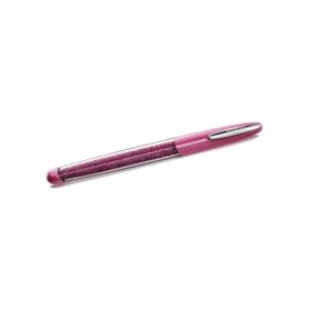 Crystalline Rollerball Pen Pink, Chrome Plated