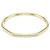Dextera Bangle Octagon Shape, Round Cut, White, Gold-Tone Plated Dextera Bangle Octagon Shape, Round Cut, White, Gold-Tone Plated