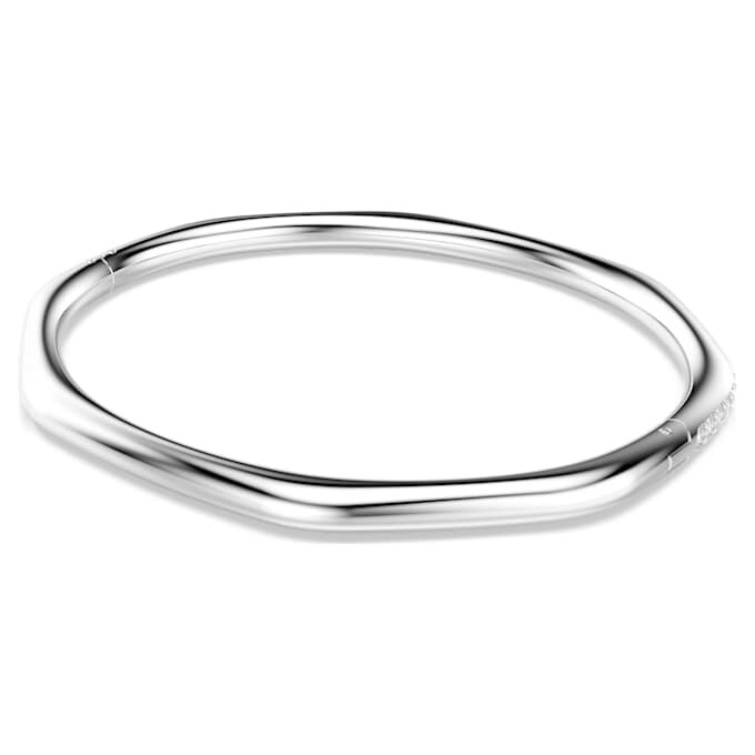 Dextera Bangle Octagon Shape, Round Cut, White, Rhodium Plated Dextera Bangle Octagon Shape, Round Cut, White, Rhodium Plated