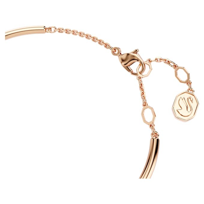 Dextera Bangle Round Cut, White, Rose Gold-Tone Plated Dextera Bangle Round Cut, White, Rose Gold-Tone Plated
