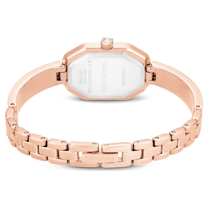 Dextera Bangle Watch Swiss Made, Metal Bracelet, Pink, Rose Gold-Tone Plated Dextera Bangle Watch Swiss Made, Metal Bracelet, Pink, Rose Gold-Tone Plated