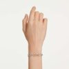 Dextera Bracelet Round Cut, White, Mixed Metal Finish