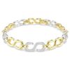 Dextera Bracelet Round Cut, White, Mixed Metal Finish
