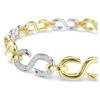 Dextera Bracelet Round Cut, White, Mixed Metal Finish