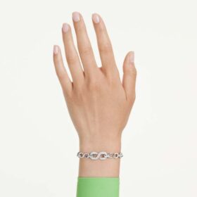 Dextera Bracelet Round Cut, White, Rhodium Plated Dextera Bracelet Round Cut, White, Rhodium Plated