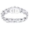 Dextera Chain Watch Swiss Made, Crystal Bracelet, Silver Tone, Stainless Steel