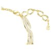 Dextera Choker Round Cut, White, Gold-Tone Plated Dextera Choker Round Cut, White, Gold-Tone Plated