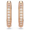Dextera Hoop Earrings Octagon Shape, Round Cut, Small, White, Rose Gold-Tone Plated Dextera Hoop Earrings Octagon Shape, Round Cut, Small, White, Rose Gold-Tone Plated
