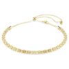 Dextera Necklace Round Cut, White, Gold-Tone Finish