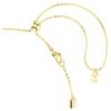 Dextera Necklace Round Cut, White, Gold-Tone Finish