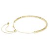 Dextera Necklace Round Cut, White, Gold-Tone Finish