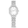 Dextera Octagon Watch Swiss Made, Metal Bracelet, Silver Tone, Stainless Steel