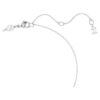 Dextera Pendant Interlocking Loop, White, Rhodium Plated Dextera Pendant Interlocking Loop, White, Rhodium Plated