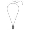 Dextera Pendant Octagon Shape, Round Cut, Black, Ruthenium Plated Dextera Pendant Octagon Shape, Round Cut, Black, Ruthenium Plated