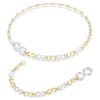 Dextera Waist Belt White, Mixed Metal Finish