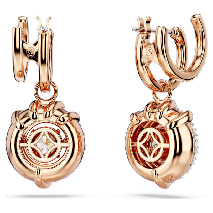 Dragon & Phoenix Drop Earrings Dragon’s Claw, White, Rose Gold-Tone Plated Dragon & Phoenix Drop Earrings Dragon’s Claw, White, Rose Gold-Tone Plated
