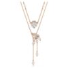 Dragon & Phoenix Necklace Set (2), Crystal Pearl, Dragon’s Claw, White, Rose Gold-Tone Plated