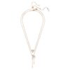 Dragon & Phoenix Necklace Set (2), Crystal Pearl, Dragon’s Claw, White, Rose Gold-Tone Plated