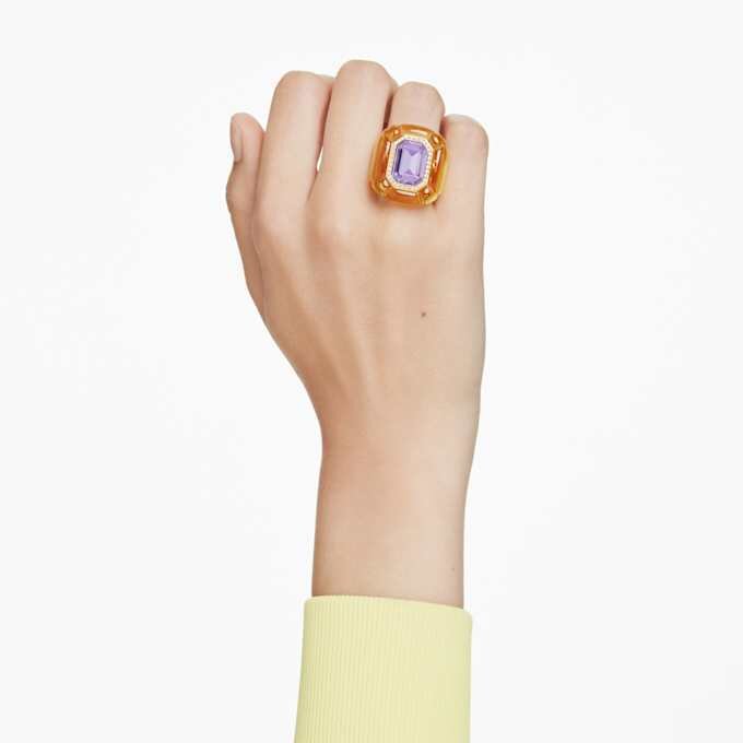 Dulcis Cocktail Ring Cushion Cut, Pavé, Yellow Dulcis Cocktail Ring Cushion Cut, Pavé, Yellow