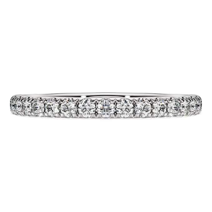 Eternity Band Ring Lab-Grown Diamonds 0.4 Ct Tw, Round Shape, Sterling Silver Eternity Band Ring Lab-Grown Diamonds 0.4 Ct Tw, Round Shape, Sterling Silver