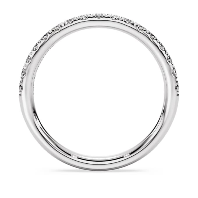 Eternity Band Ring Lab-Grown Diamonds 0.4 Ct Tw, Round Shape, Sterling Silver Eternity Band Ring Lab-Grown Diamonds 0.4 Ct Tw, Round Shape, Sterling Silver