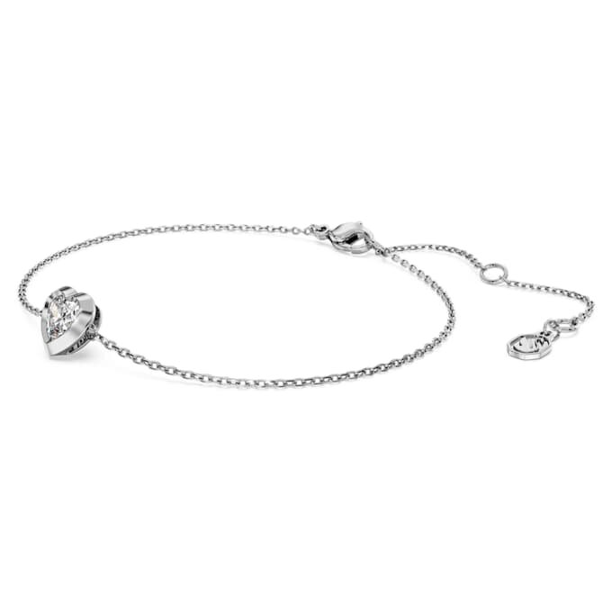 Eternity Bracelet Lab-Grown Diamonds 0.5 Ct Tw, Heart Shape, Sterling Silver Eternity Bracelet Lab-Grown Diamonds 0.5 Ct Tw, Heart Shape, Sterling Silver