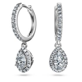 Eternity Drop Earrings Lab-Grown Diamonds 1.25 Ct Tw, Pear Shape, 14K White Gold Eternity Drop Earrings Lab-Grown Diamonds 1.25 Ct Tw, Pear Shape, 14K White Gold