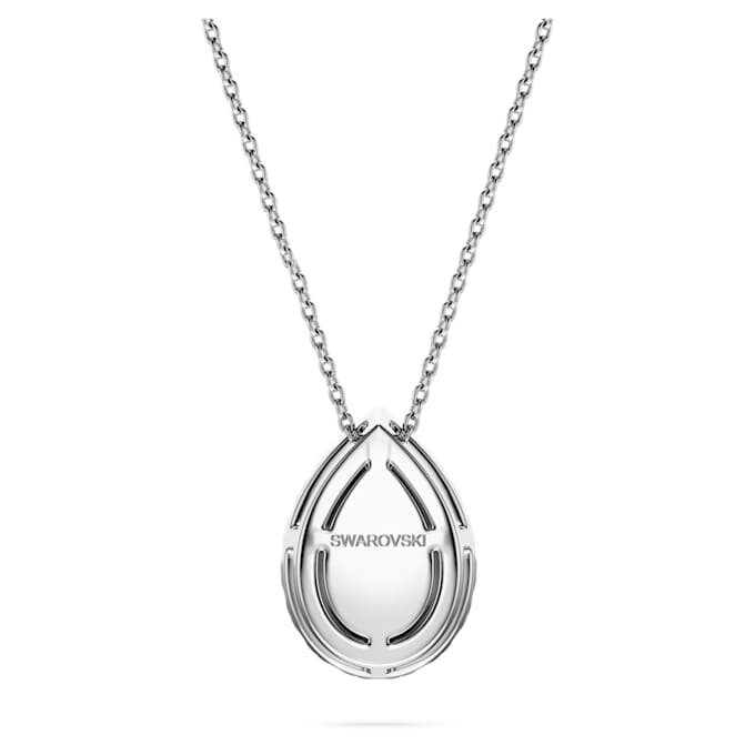 Eternity Halo Solitaire Pendant Lab-Grown Diamonds 1 Ct Tw, Pear Shape, 14K White Gold Eternity Halo Solitaire Pendant Lab-Grown Diamonds 1 Ct Tw, Pear Shape, 14K White Gold