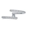 Eternity Open Band Ring Lab-Grown Diamonds 0.2 Ct Tw, Round Shape, 14K White Gold