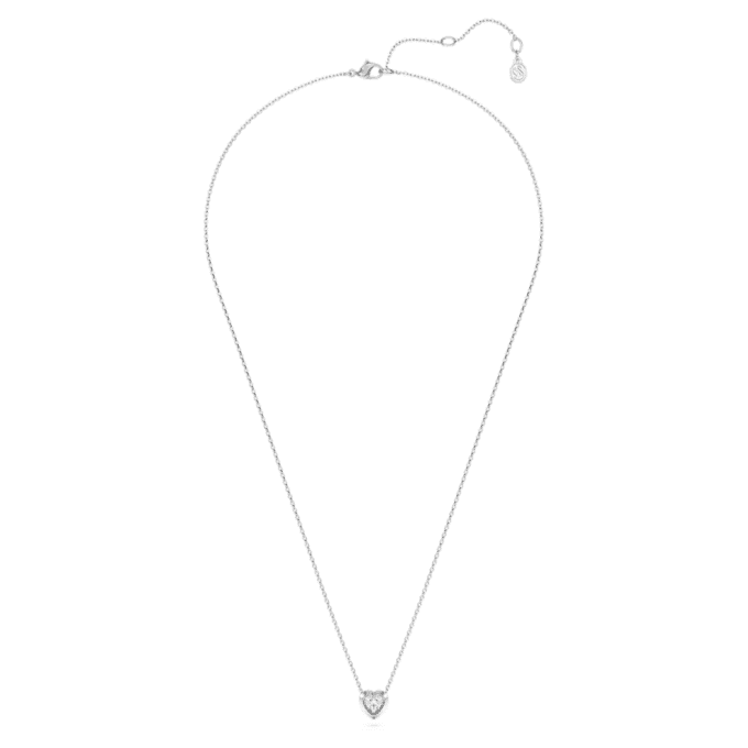 Eternity Pendant Lab-Grown Diamonds 0.5 Ct Tw, Heart Shape, Sterling Silver Eternity Pendant Lab-Grown Diamonds 0.5 Ct Tw, Heart Shape, Sterling Silver