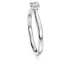 Eternity Solitaire Ring Lab-Grown Diamonds 0.25 Ct Tw, Round Shape, Sterling Silver