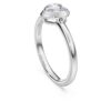 Eternity Solitaire Ring Lab-Grown Diamonds 0.5 Ct Tw, Heart Shape, Sterling Silver