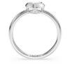 Eternity Solitaire Ring Lab-Grown Diamonds 0.5 Ct Tw, Heart Shape, Sterling Silver