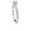 Eternity Solitaire Ring Lab-Grown Diamonds 0.7 Ct Tw, Round Shape, 14K White Gold