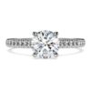 Eternity Solitaire Ring Lab-Grown Diamonds 1.2 Ct Tw, Round Shape, 14K White Gold