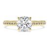 Eternity Solitaire Ring Lab-Grown Diamonds 1.2 Ct Tw, Round Shape, 14K Yellow Gold
