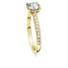 Eternity Solitaire Ring Lab-Grown Diamonds 1.2 Ct Tw, Round Shape, 14K Yellow Gold