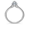 Eternity Solitaire Ring Lab-Grown Diamonds 1 Ct Tw, Pear Shape, 14K White Gold
