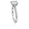 Eternity Solitaire Ring Lab-Grown Diamonds 2.2 Ct Tw, Round Shape, 14K White Gold