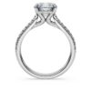 Eternity Solitaire Ring Lab-Grown Diamonds 2.2 Ct Tw, Round Shape, 14K White Gold